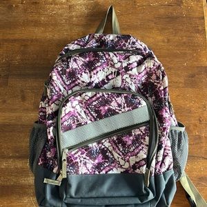 LL Bean Purple/White Backpack
